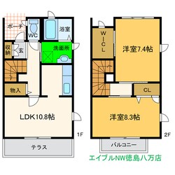 シャーメゾンかちどき橋の物件間取画像